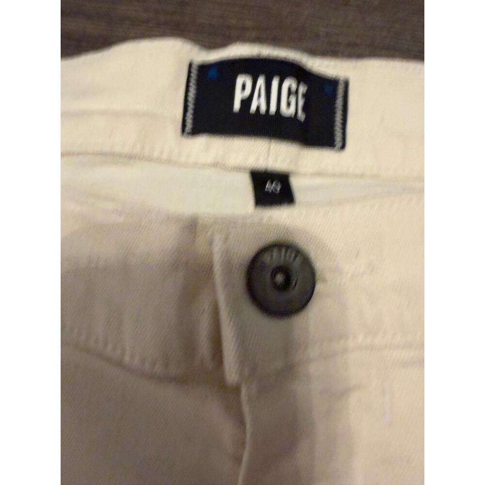 Paige Iced Pearl Denim Pants Womans Size 40 - Picture 2 of 7